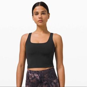 Lululemon Nulu Fold Tight Crop Yoga Tank Top
Black